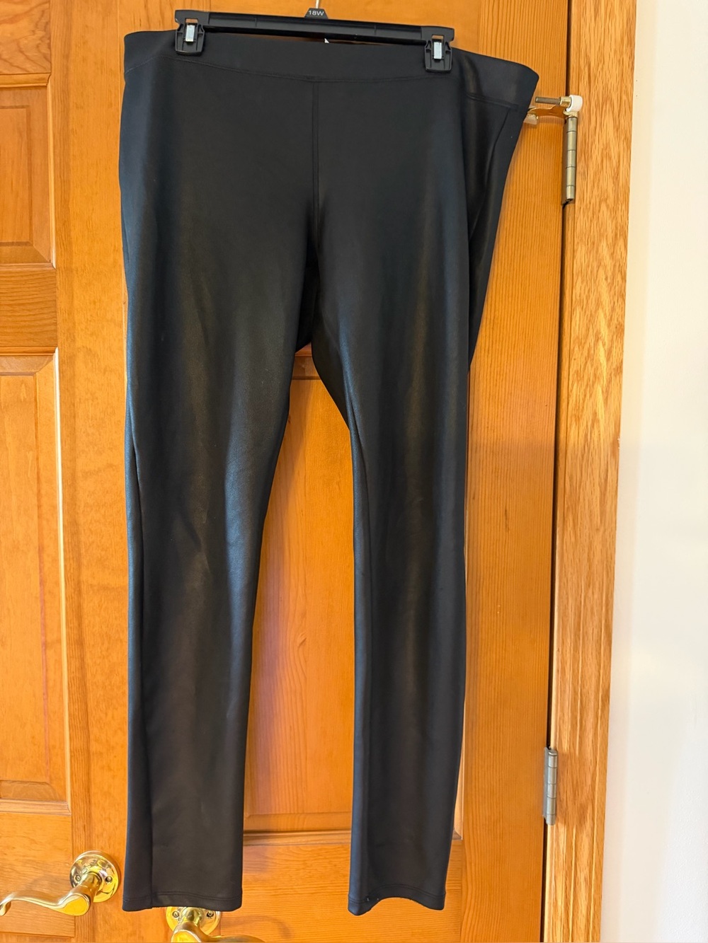 Express Black Faux Leather Leggings for Women size L